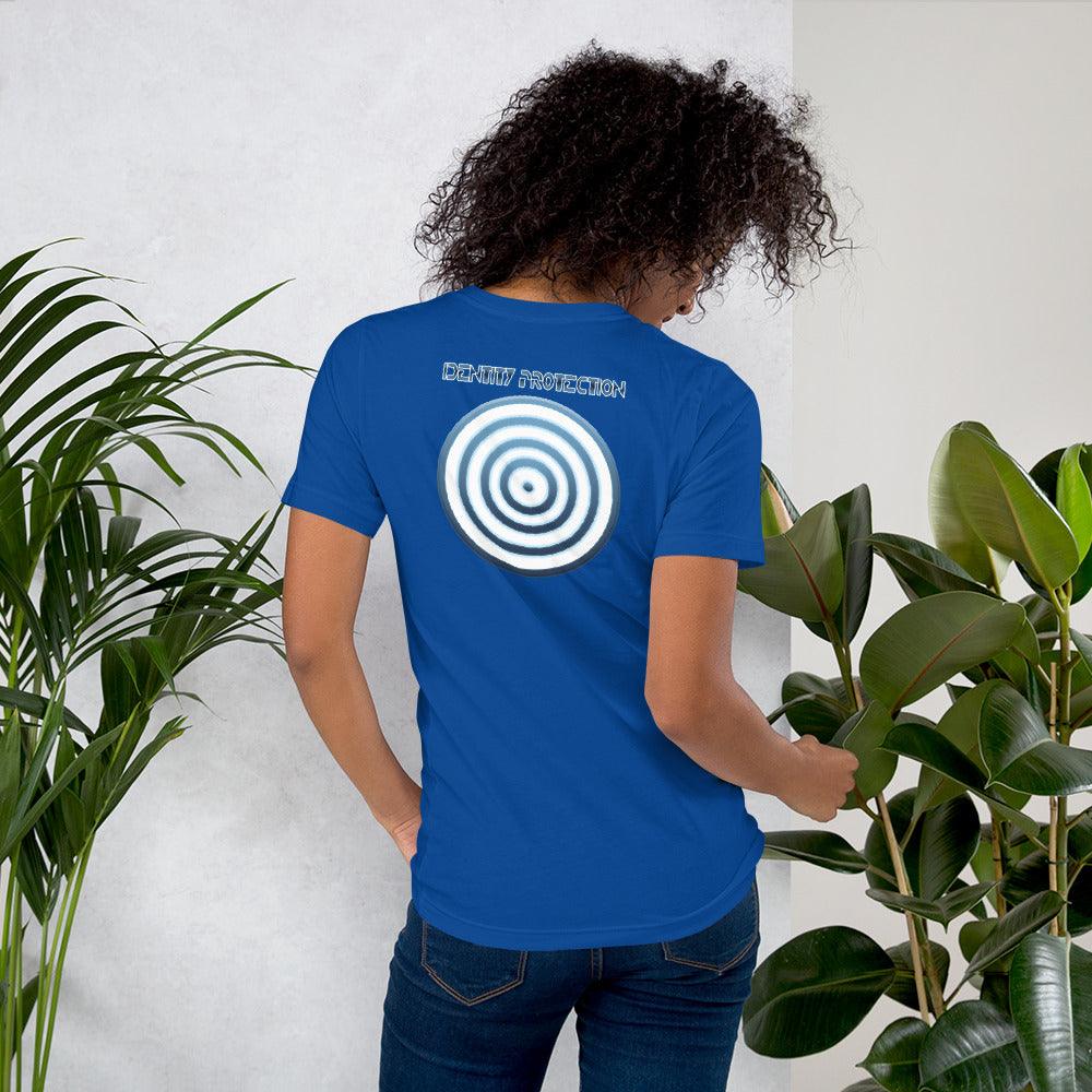 Identity Protection Unisex t-shirt (BACK) VAWDesigns