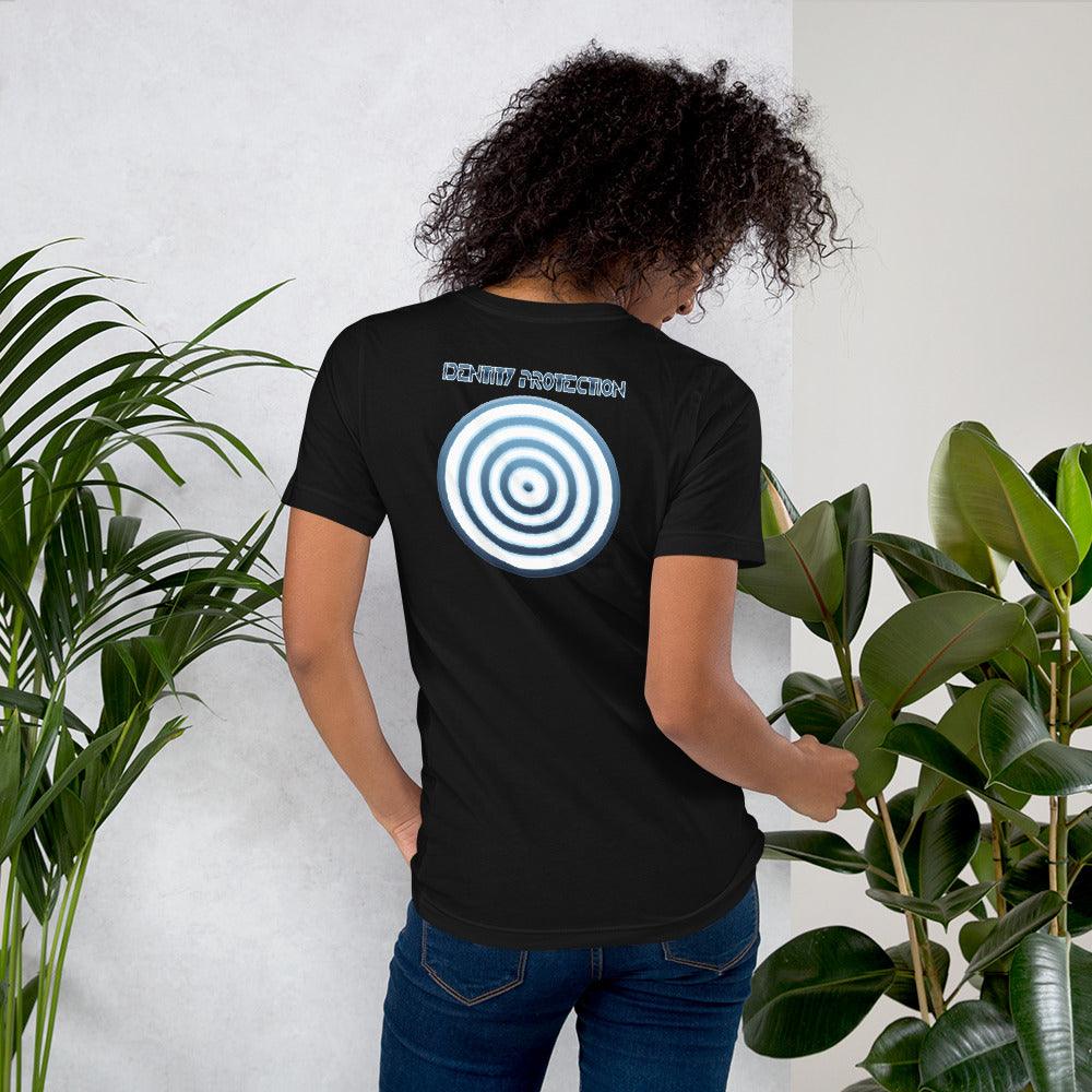 Identity Protection Unisex t-shirt (BACK) VAWDesigns