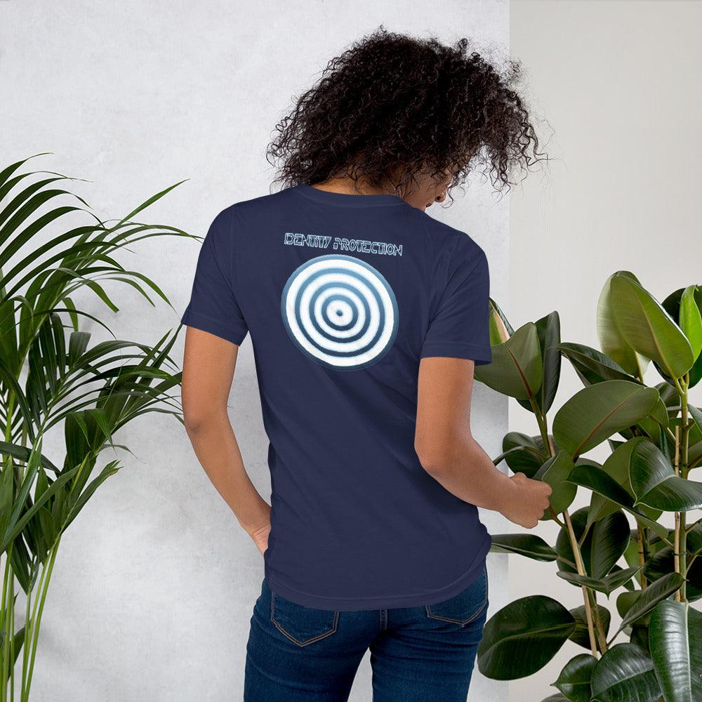 Identity Protection Unisex t-shirt (BACK) VAWDesigns