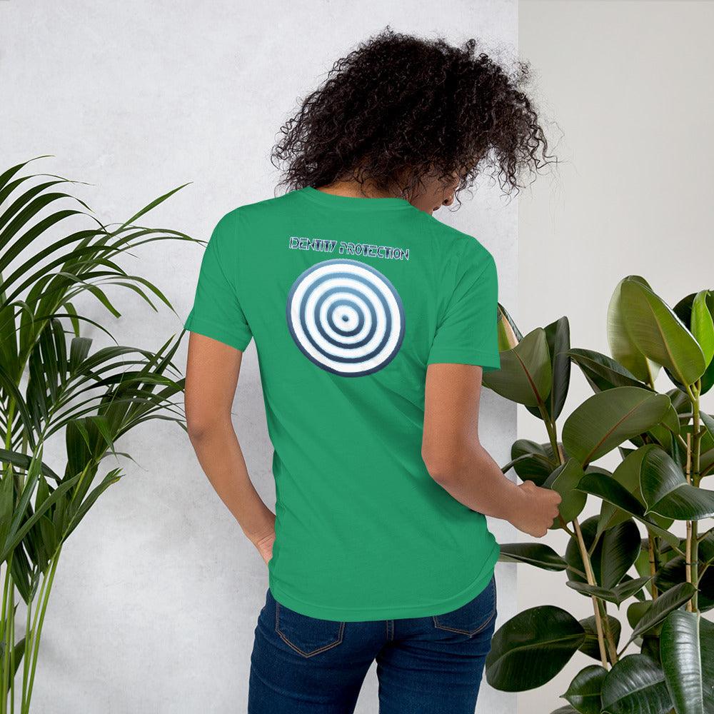 Identity Protection Unisex t-shirt (BACK) VAWDesigns