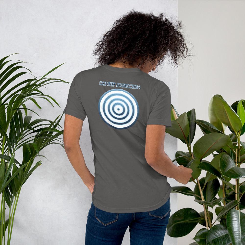 Identity Protection Unisex t-shirt (BACK) VAWDesigns