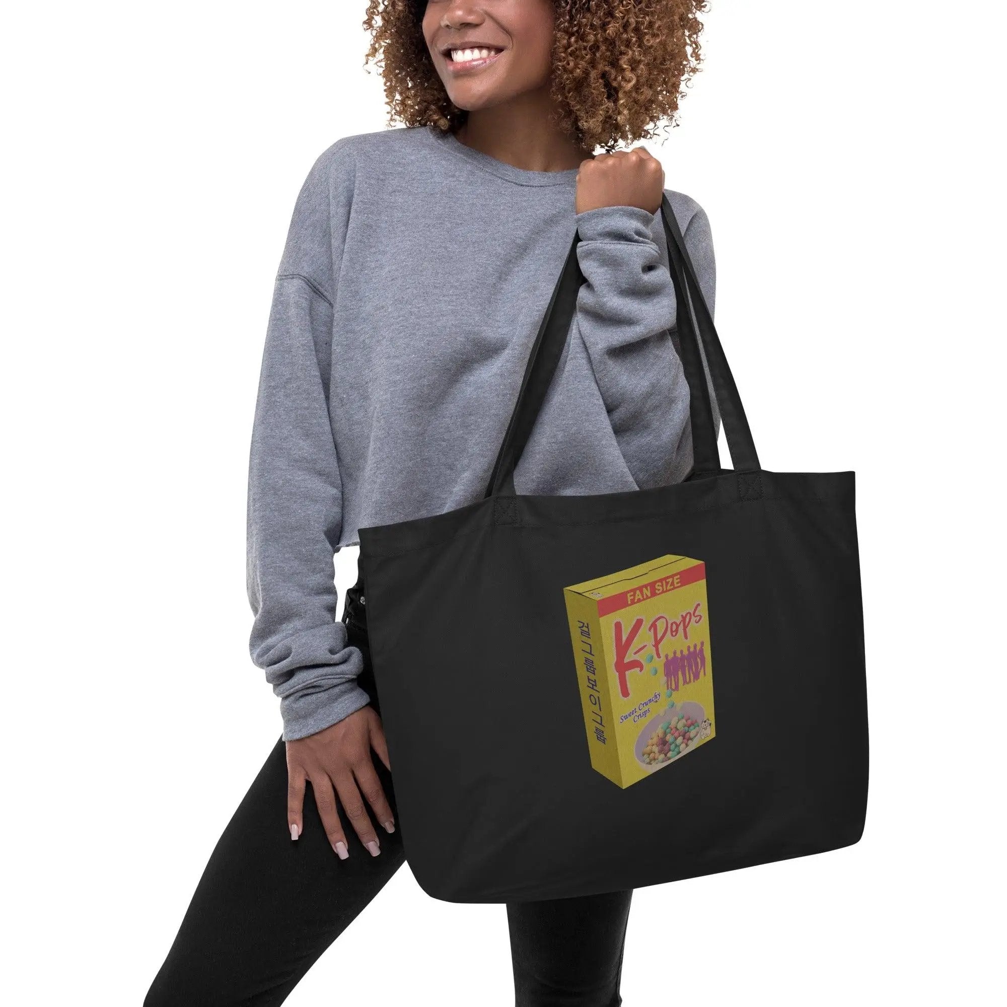 K-Pops Large organic tote bag VAWDesigns