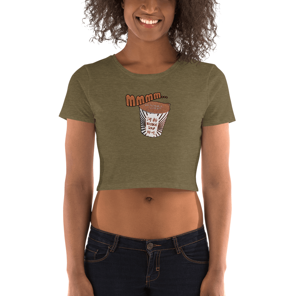 MMMM Noodle Soup Women’s Crop Tee VAWDesigns
