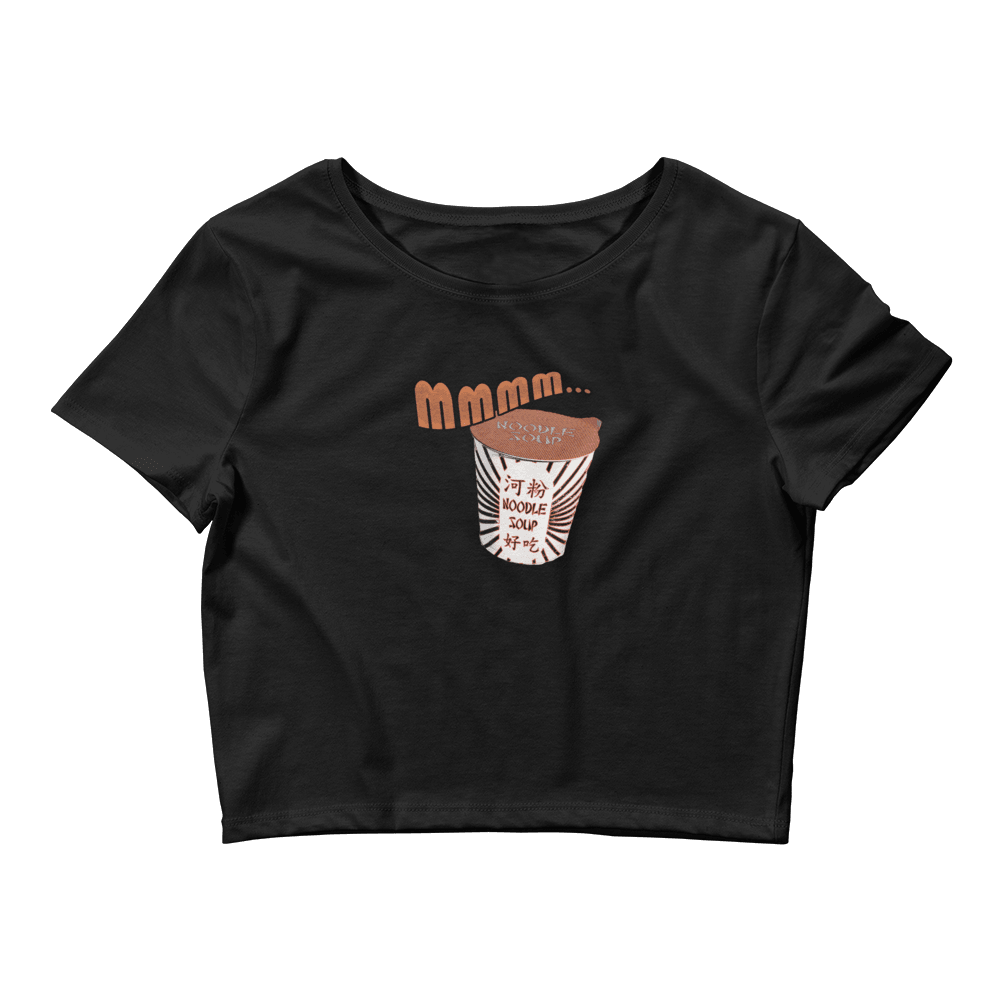 MMMM Noodle Soup Women’s Crop Tee VAWDesigns