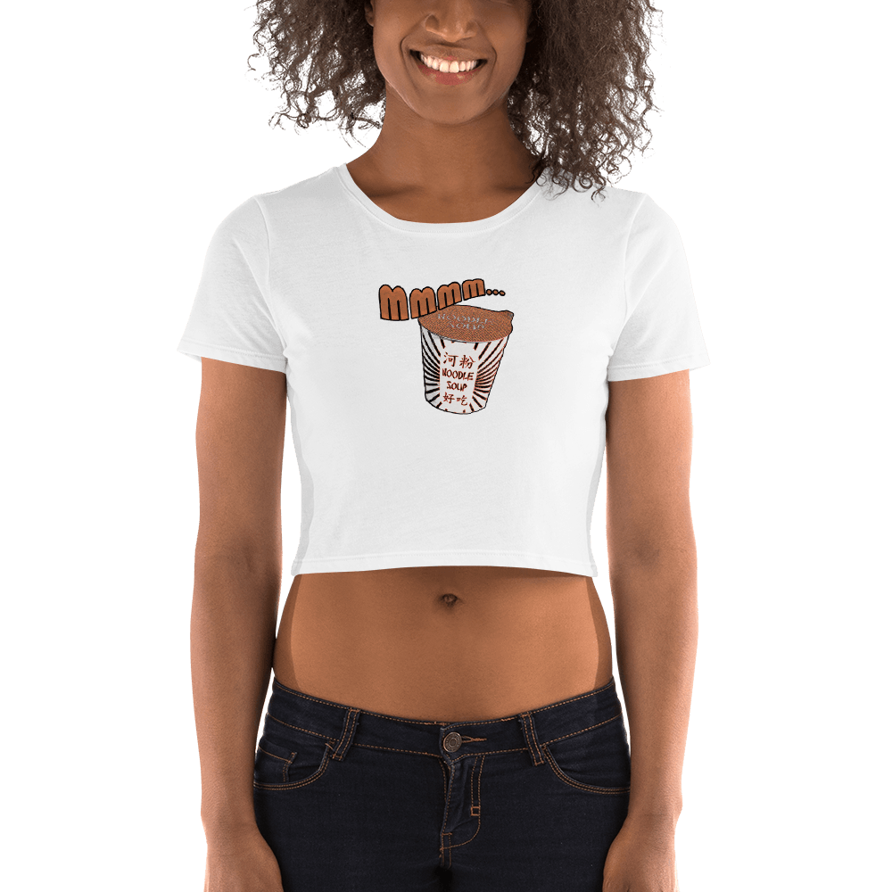 MMMM Noodle Soup Women’s Crop Tee VAWDesigns