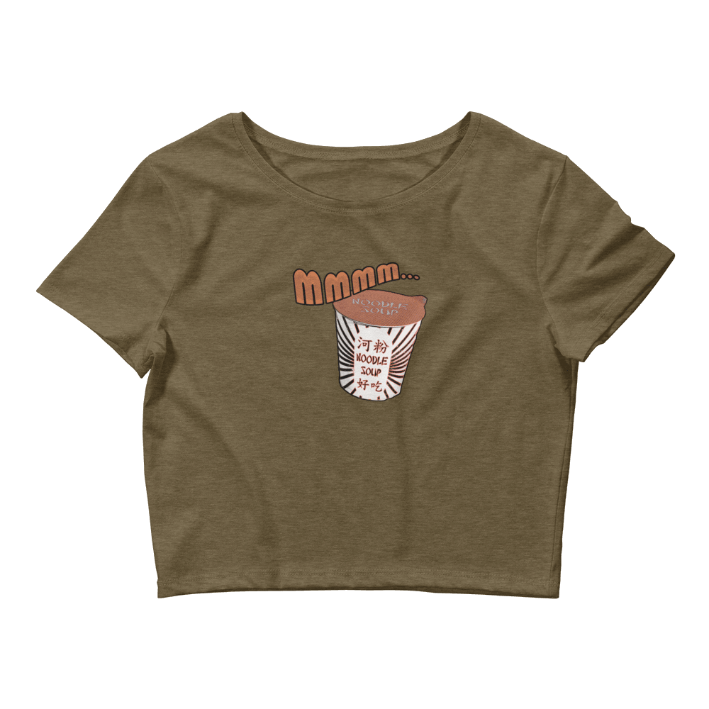 MMMM Noodle Soup Women’s Crop Tee VAWDesigns