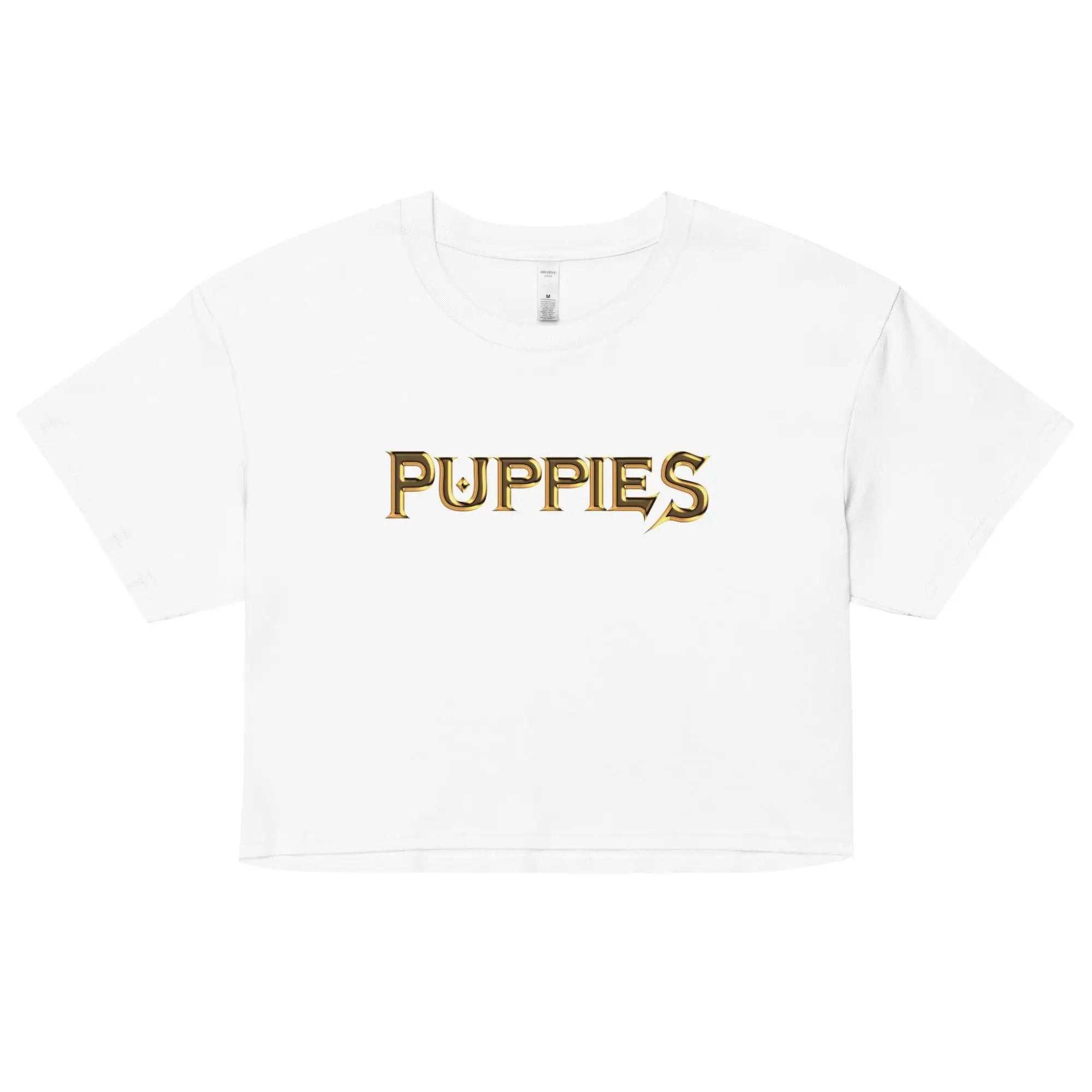 Mega-Puppies Women’s crop top VAWDesigns