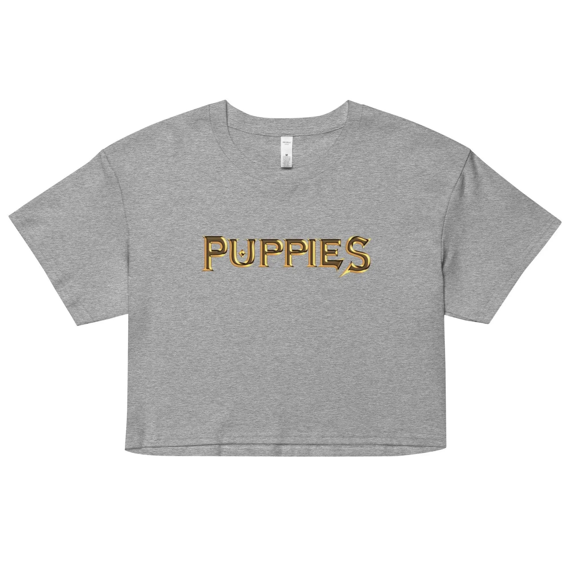 Mega-Puppies Women’s crop top VAWDesigns