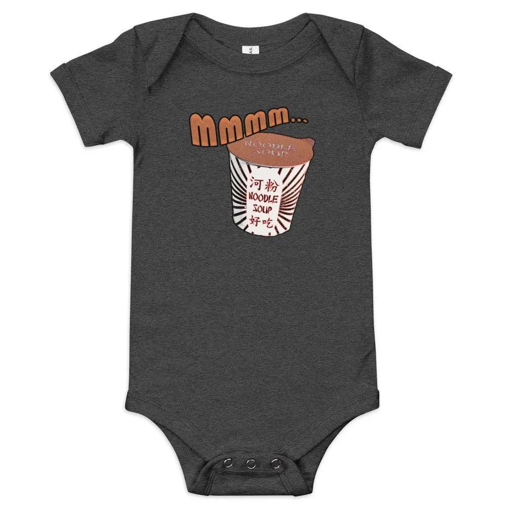 Mmm, Noodle Soup Baby short sleeve one piece VAWDesigns
