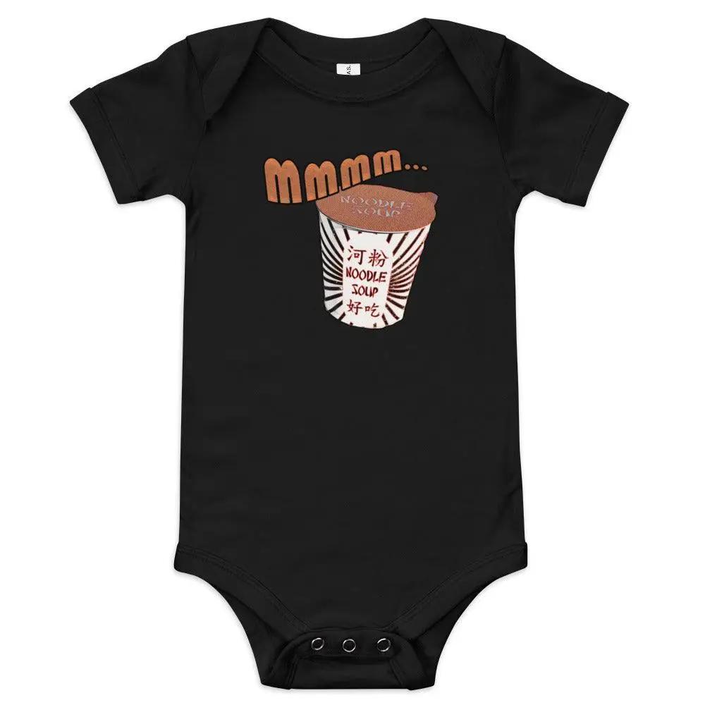 Mmm, Noodle Soup Baby short sleeve one piece VAWDesigns