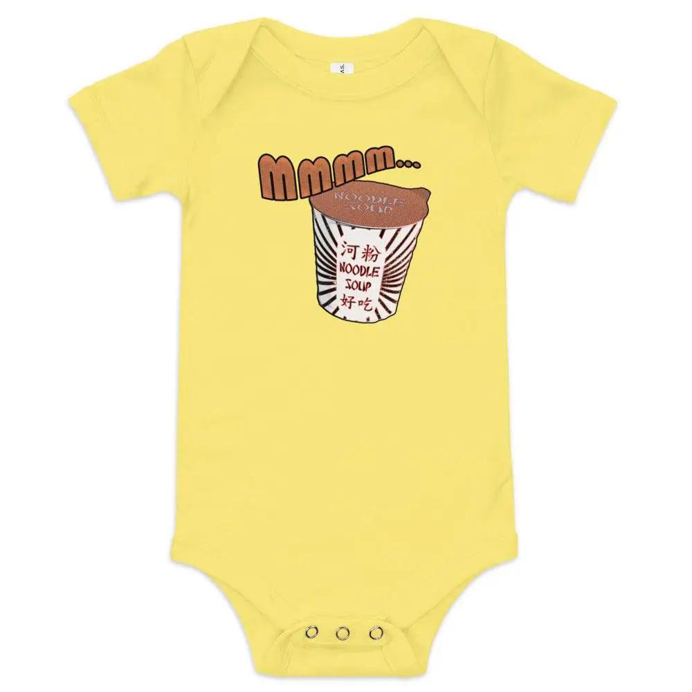Mmm, Noodle Soup Baby short sleeve one piece VAWDesigns