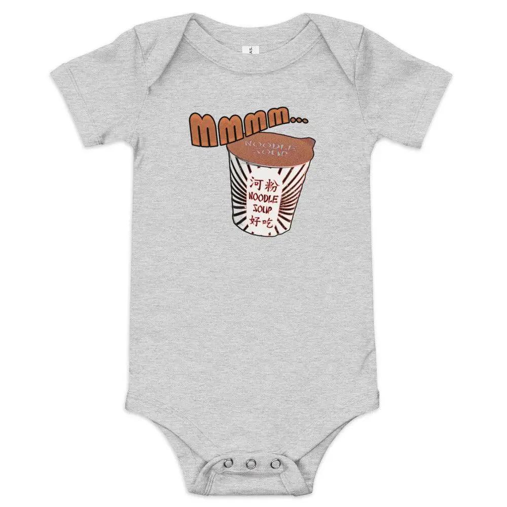 Mmm, Noodle Soup Baby short sleeve one piece VAWDesigns