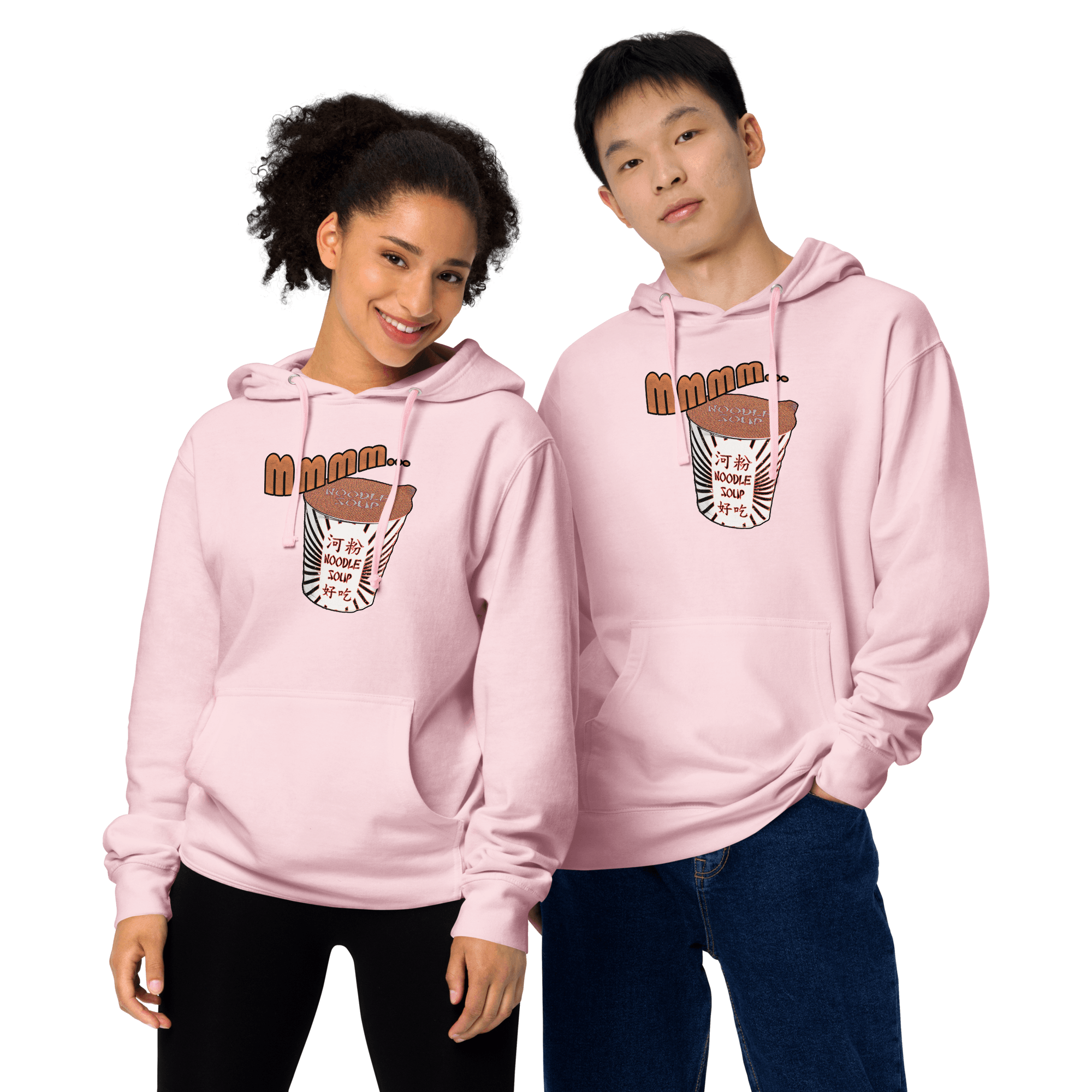 Mmm, Noodle Soup Unisex midweight hoodie VAWDesigns