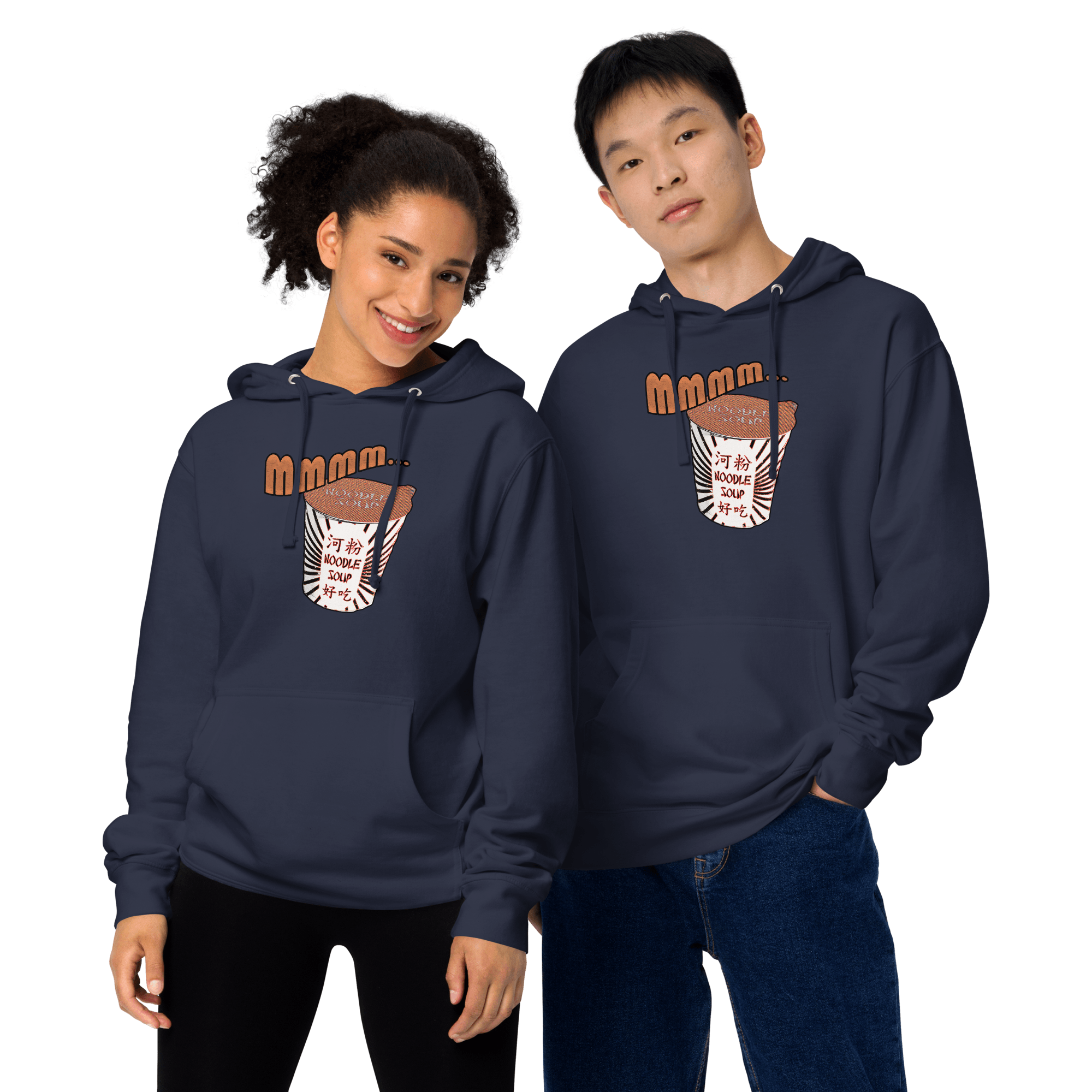 Mmm, Noodle Soup Unisex midweight hoodie VAWDesigns