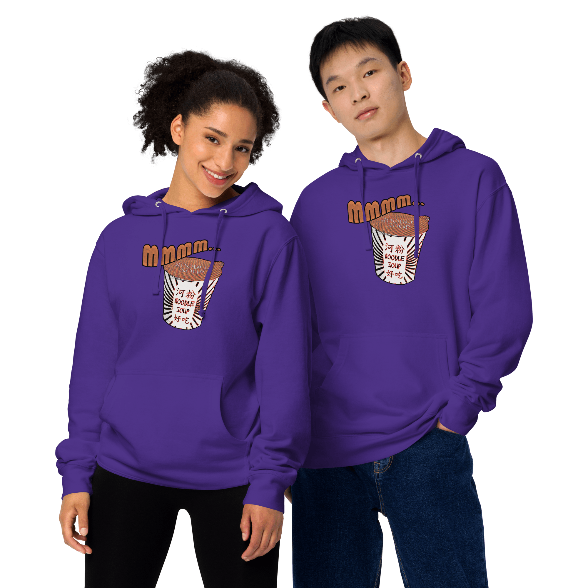 Mmm, Noodle Soup Unisex midweight hoodie VAWDesigns