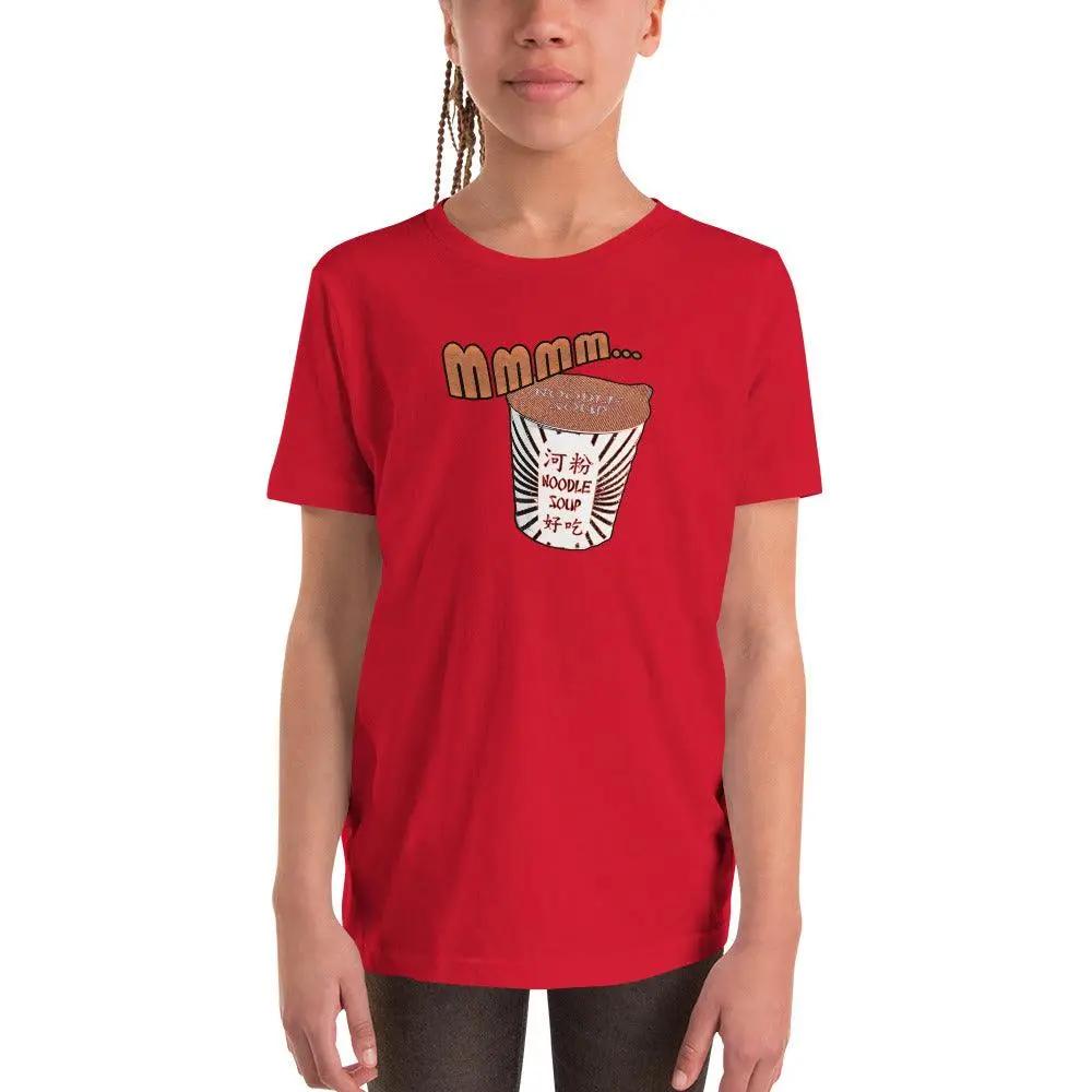 Mmm, Noodle Soup Youth Short Sleeve T-Shirt VAWDesigns