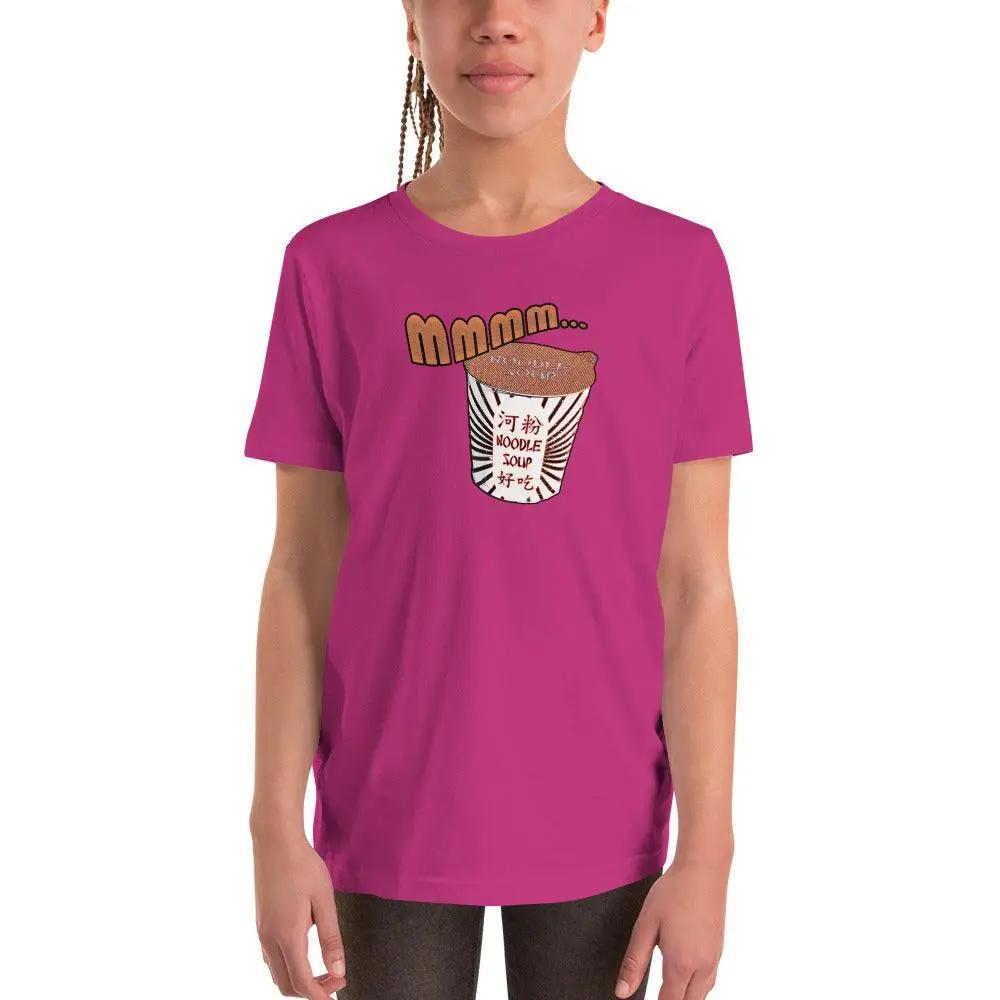 Mmm, Noodle Soup Youth Short Sleeve T-Shirt VAWDesigns