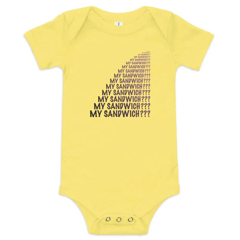 My Sandwich Baby short sleeve one piece VAWDesigns