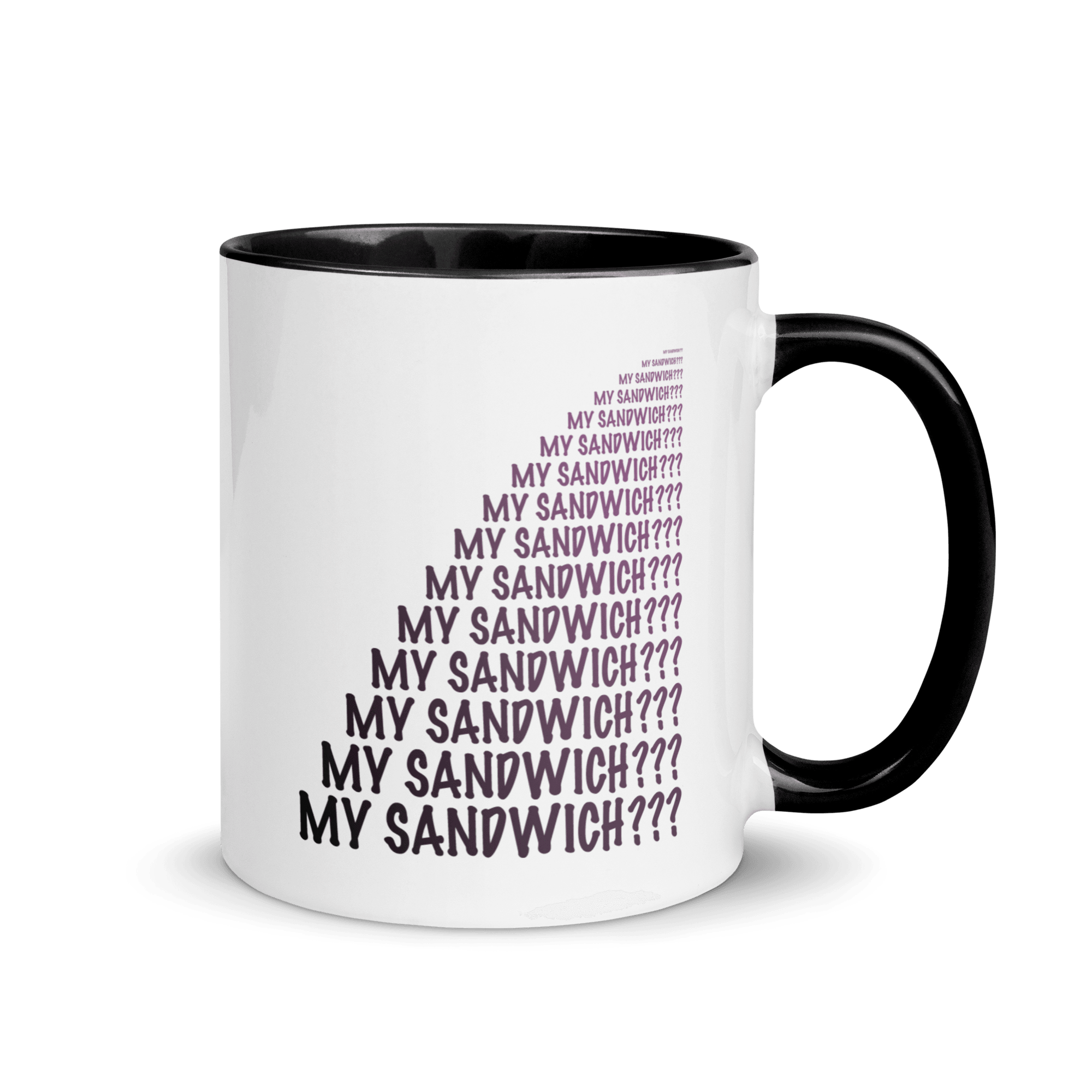My Sandwich? Mug with Color Inside VAWDesigns