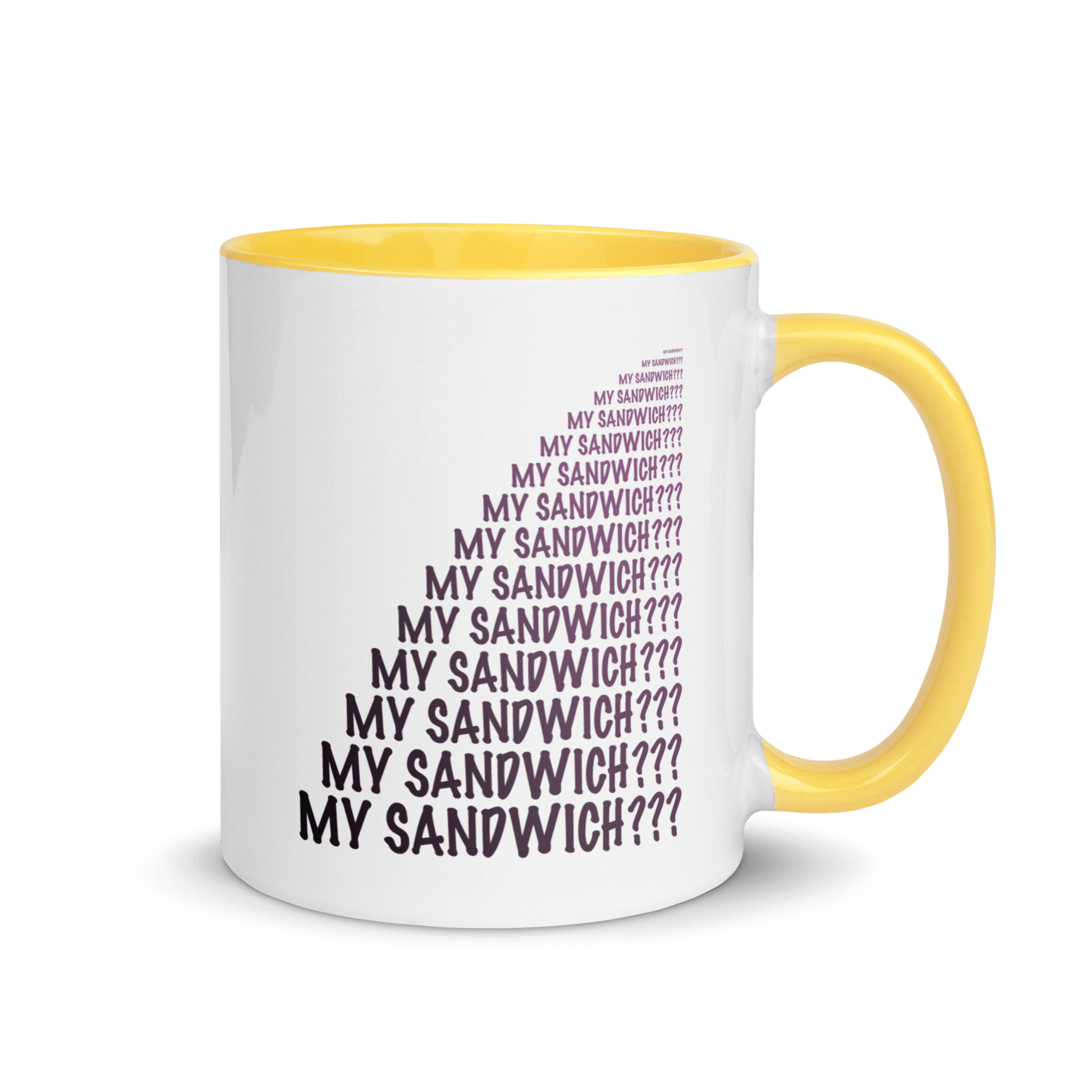 My Sandwich? Mug with Color Inside VAWDesigns