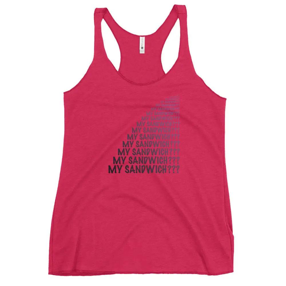 My Sandwich Women's Racerback Tank VAWDesigns