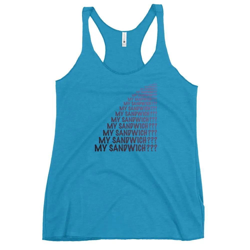 My Sandwich Women's Racerback Tank VAWDesigns