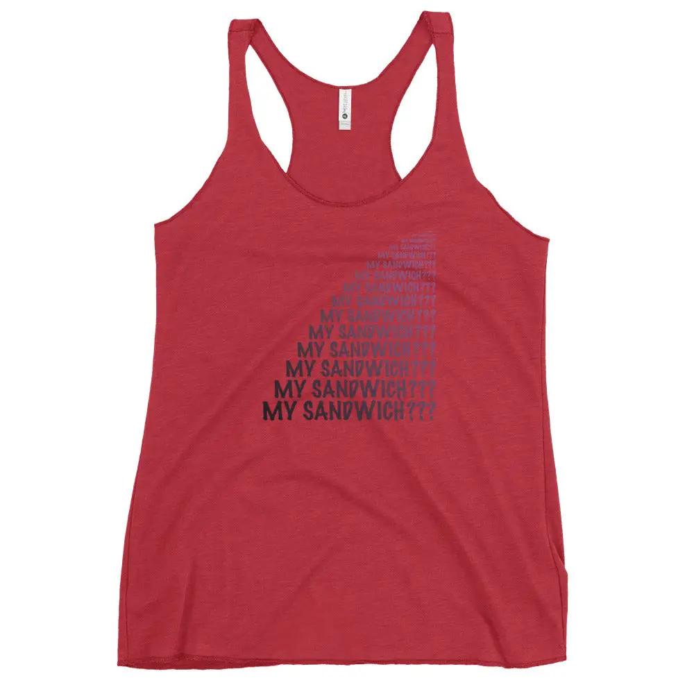 My Sandwich Women's Racerback Tank VAWDesigns