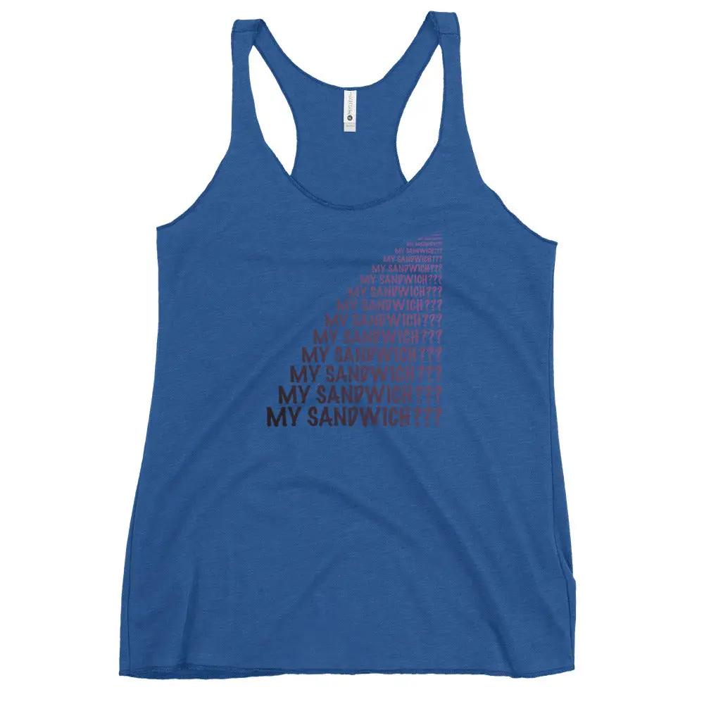 My Sandwich Women's Racerback Tank VAWDesigns