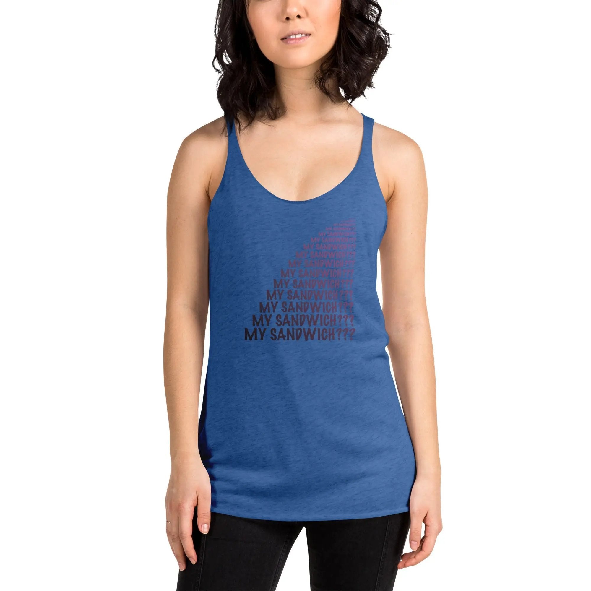 My Sandwich Women's Racerback Tank VAWDesigns