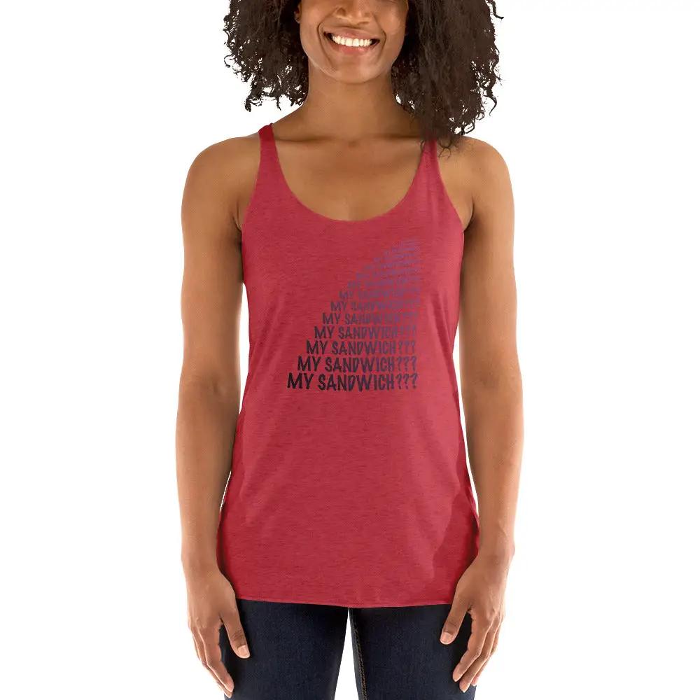 My Sandwich Women's Racerback Tank VAWDesigns