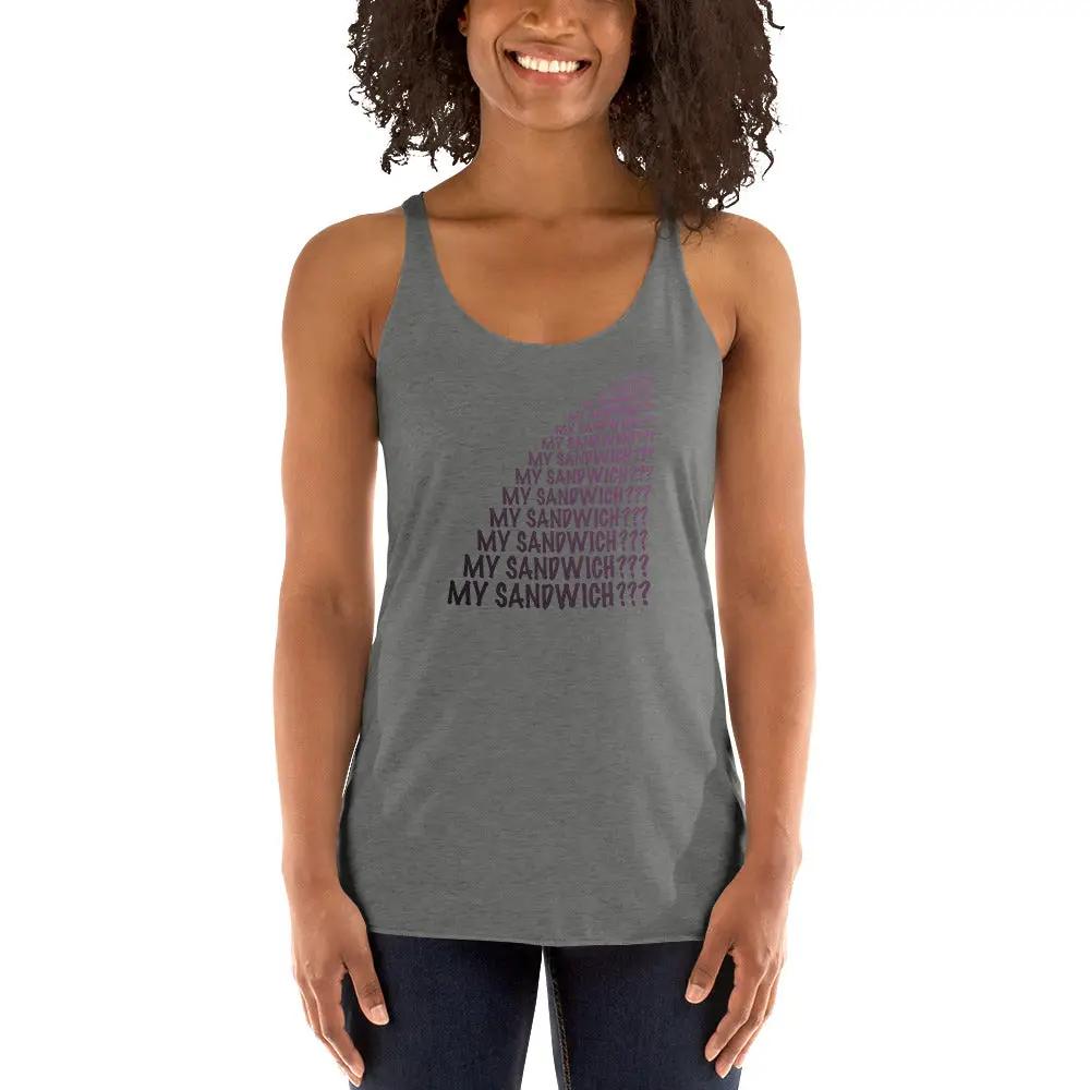 My Sandwich Women's Racerback Tank VAWDesigns