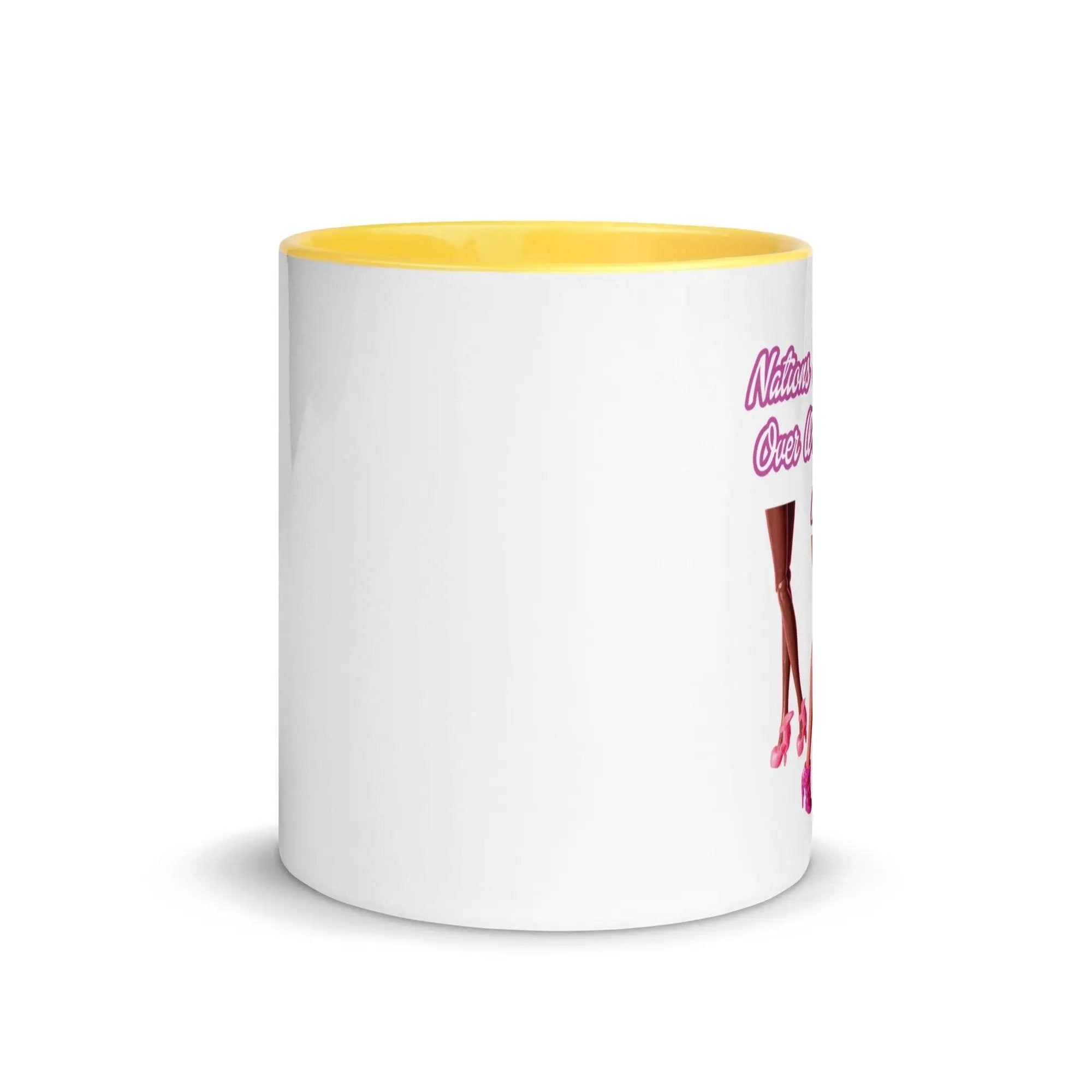 Nations Go To War Over Women Like Me Mug with Color Inside VAWDesigns