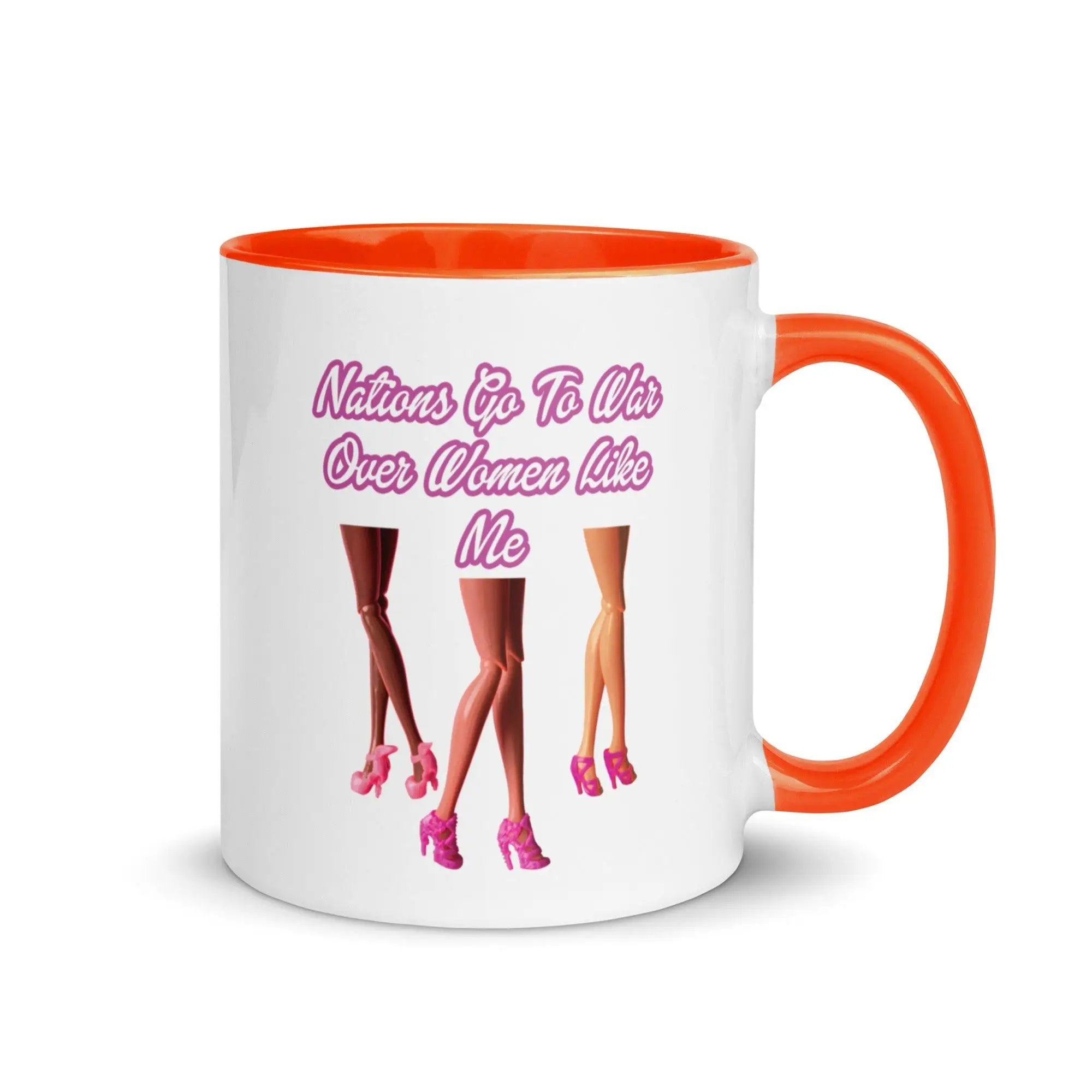 Nations Go To War Over Women Like Me Mug with Color Inside VAWDesigns