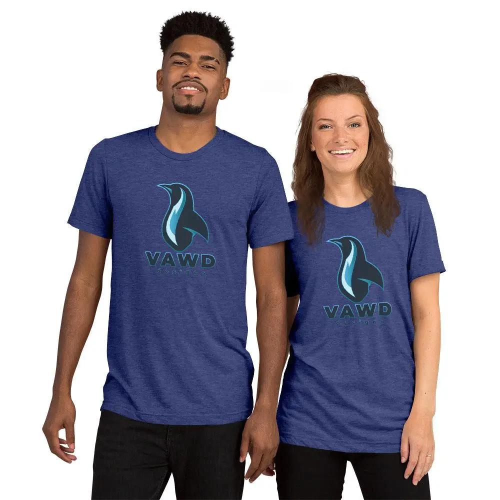 Penguin Logo Design Short sleeve t-shirt VAWDesigns