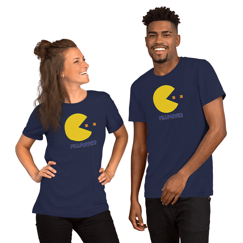 Pill-Popper Unisex t-shirt VAWDesigns