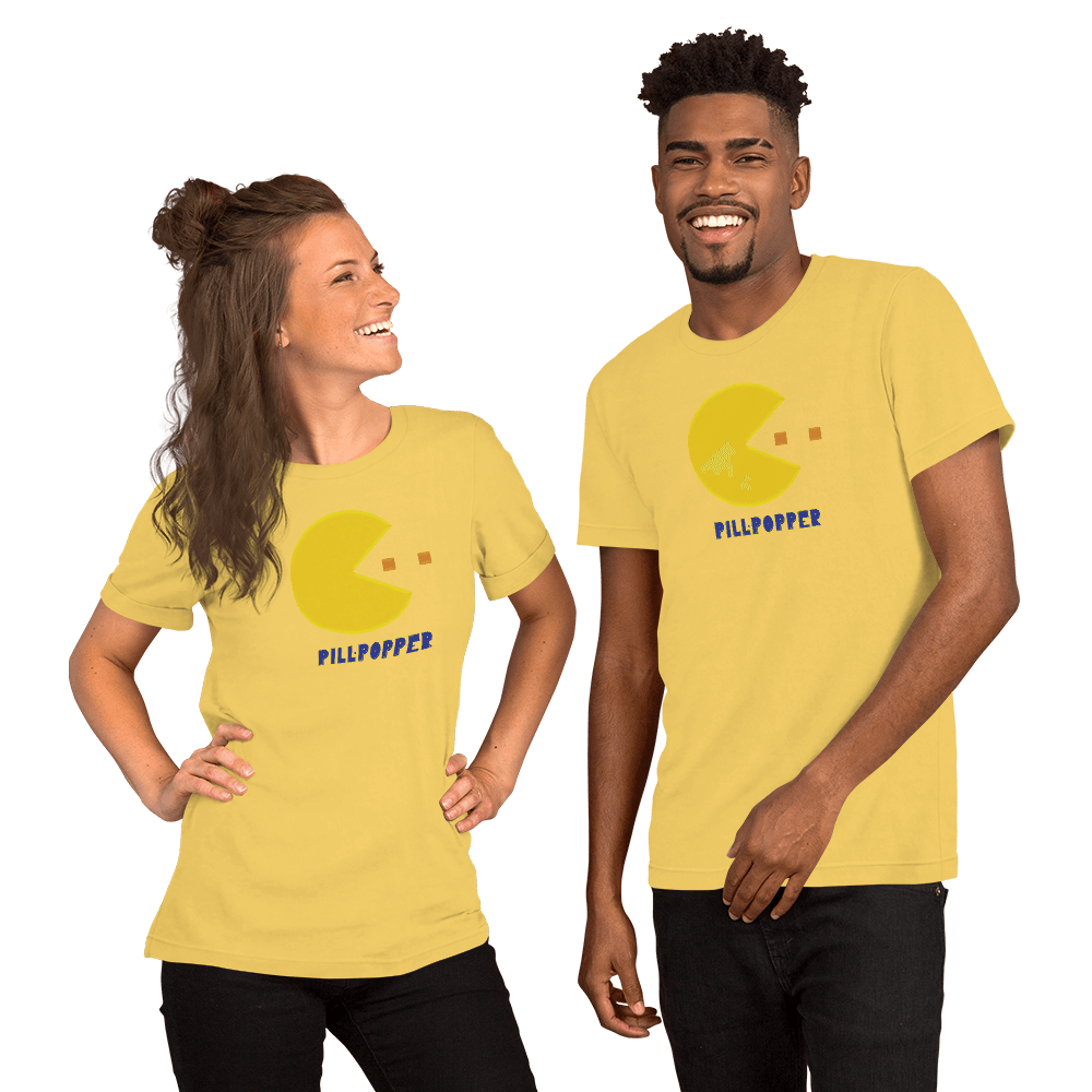 Pill-Popper Unisex t-shirt VAWDesigns