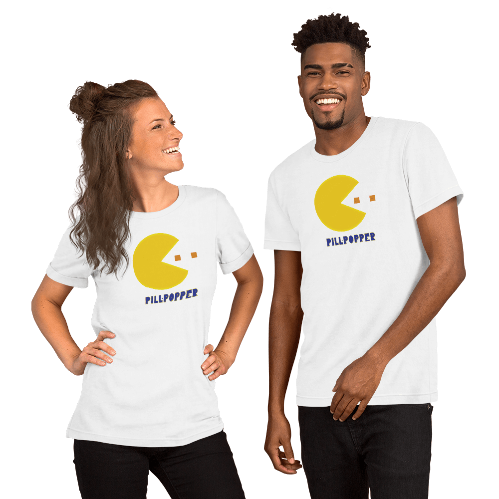 Pill-Popper Unisex t-shirt VAWDesigns
