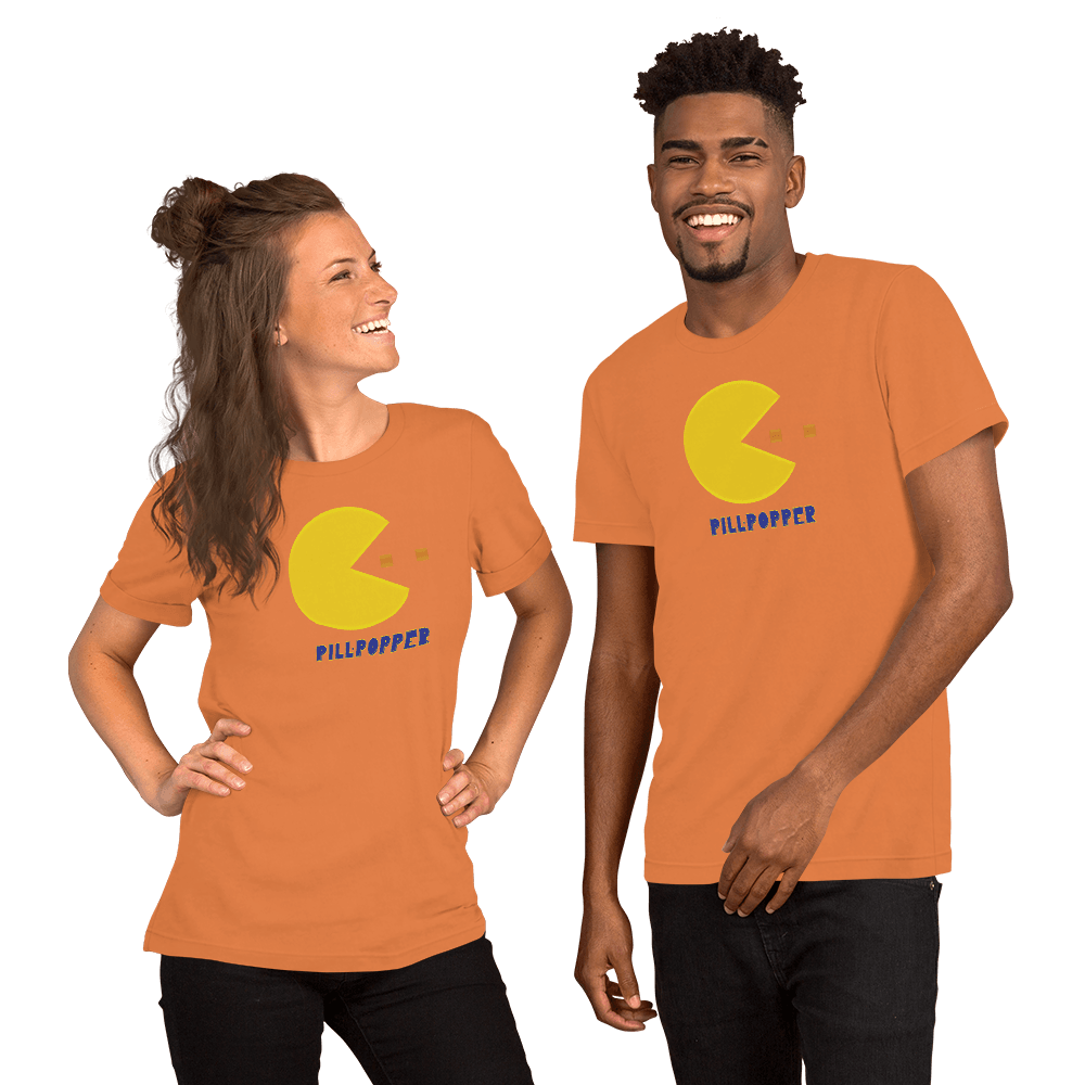 Pill-Popper Unisex t-shirt VAWDesigns