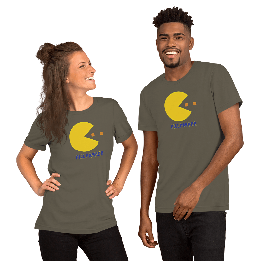 Pill-Popper Unisex t-shirt VAWDesigns