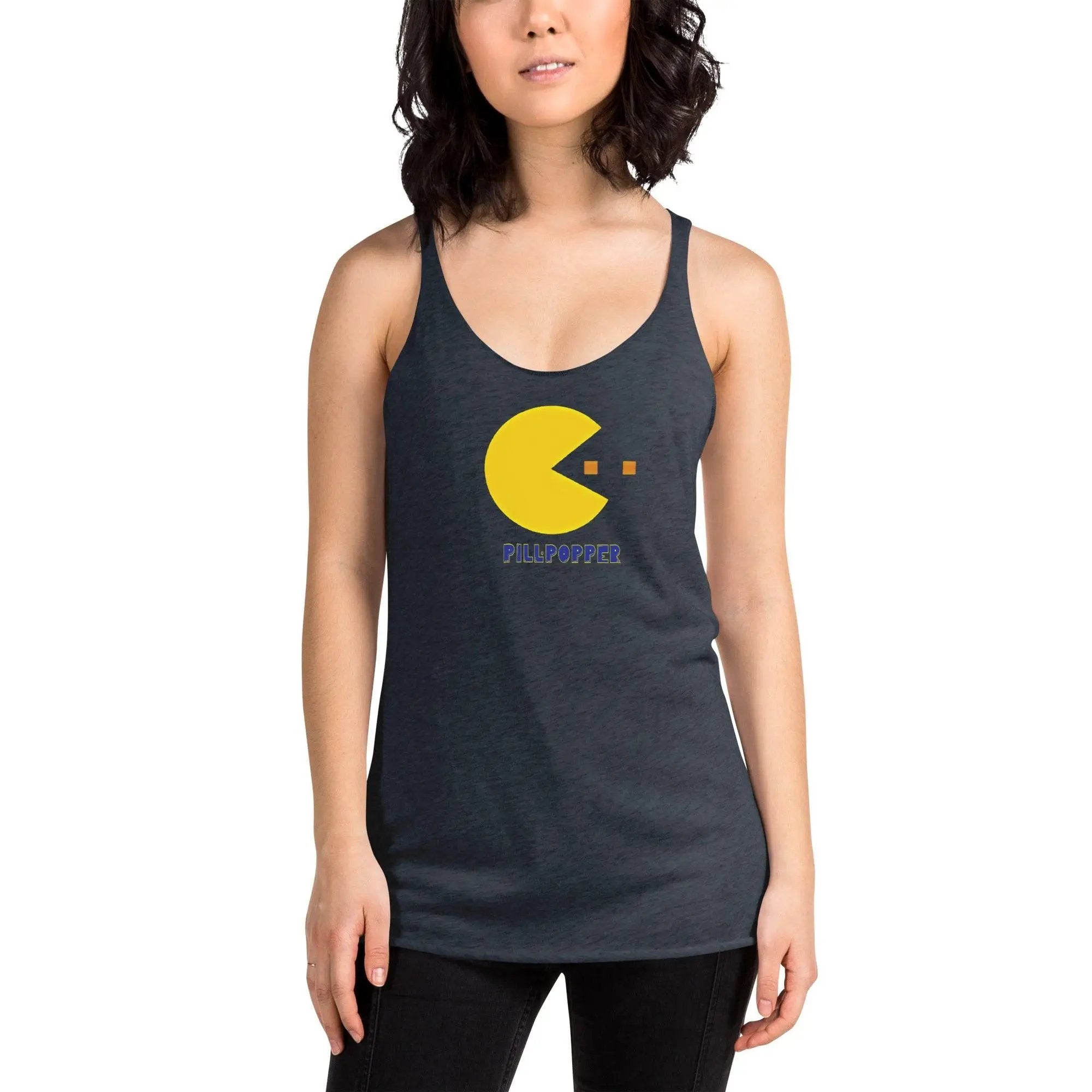 Pill-Popper Women's Racerback Tank VAWDesigns