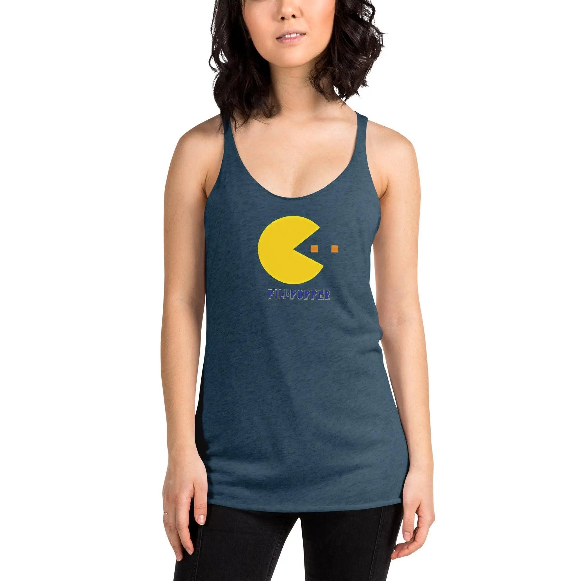Pill-Popper Women's Racerback Tank VAWDesigns