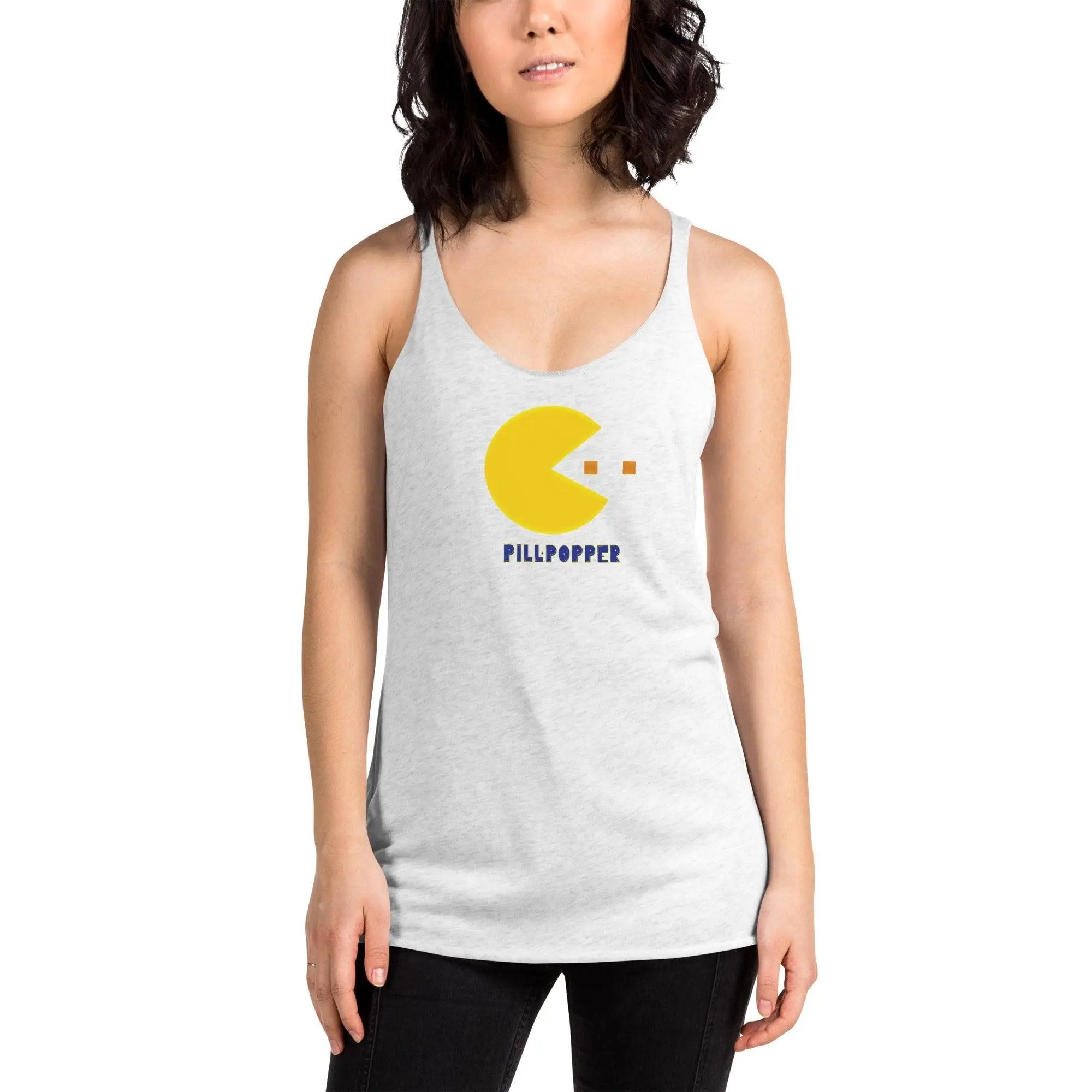 Pill-Popper Women's Racerback Tank VAWDesigns
