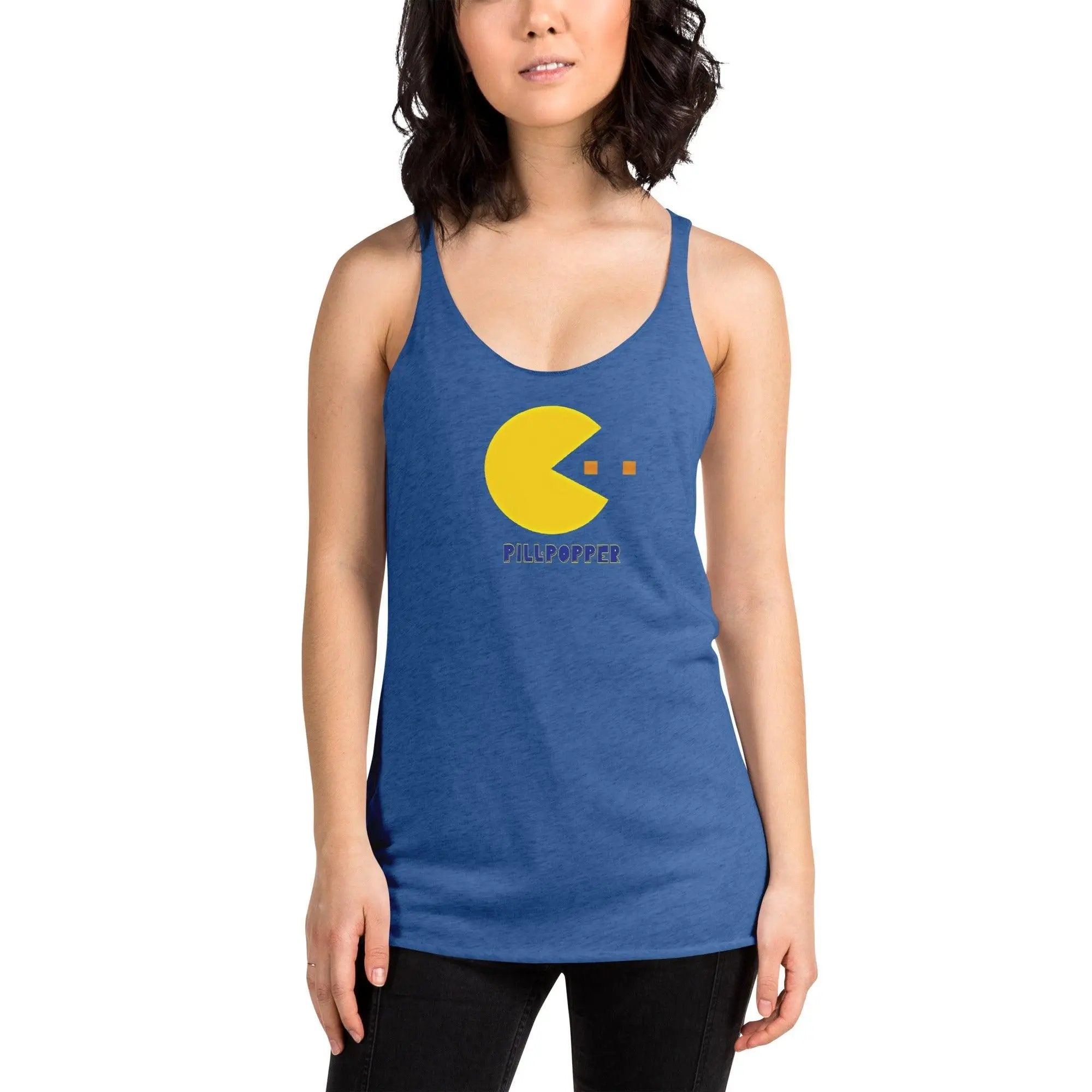 Pill-Popper Women's Racerback Tank VAWDesigns