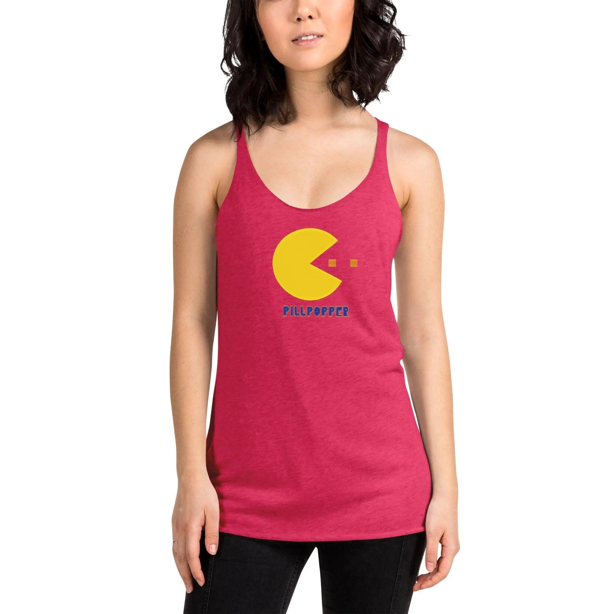 Pill-Popper Women's Racerback Tank VAWDesigns