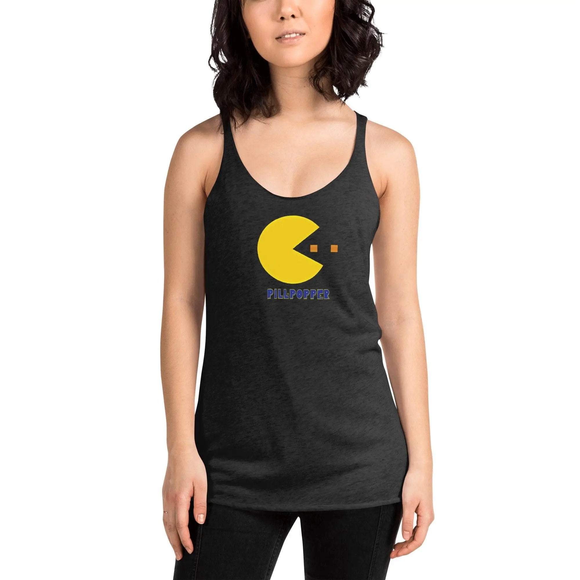Pill-Popper Women's Racerback Tank VAWDesigns
