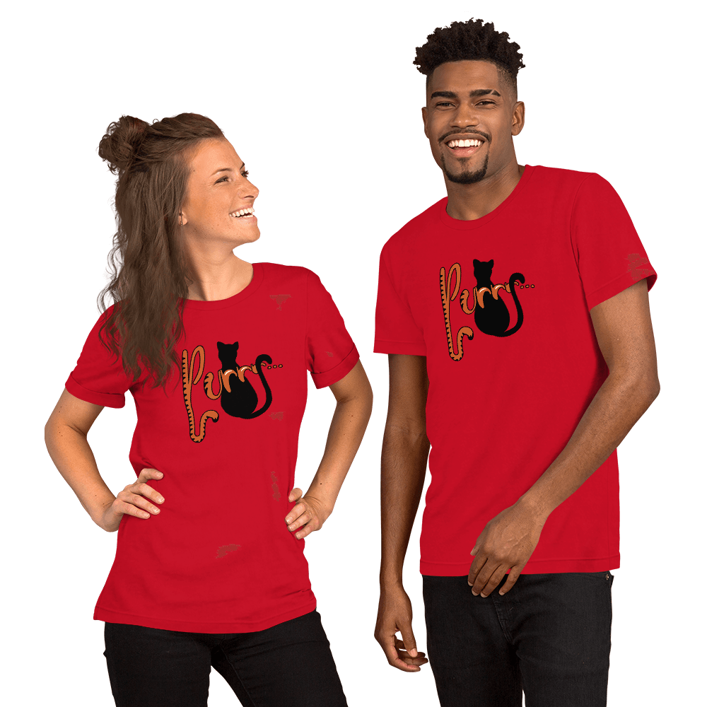 Purrr...Unisex t-shirt VAWDesigns