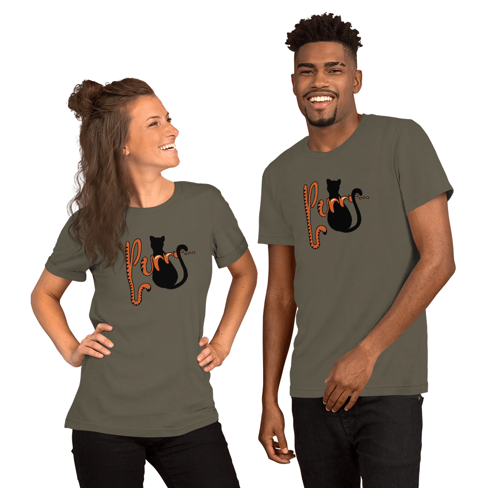 Purrr...Unisex t-shirt VAWDesigns