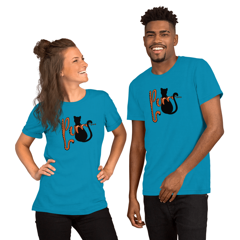Purrr...Unisex t-shirt VAWDesigns