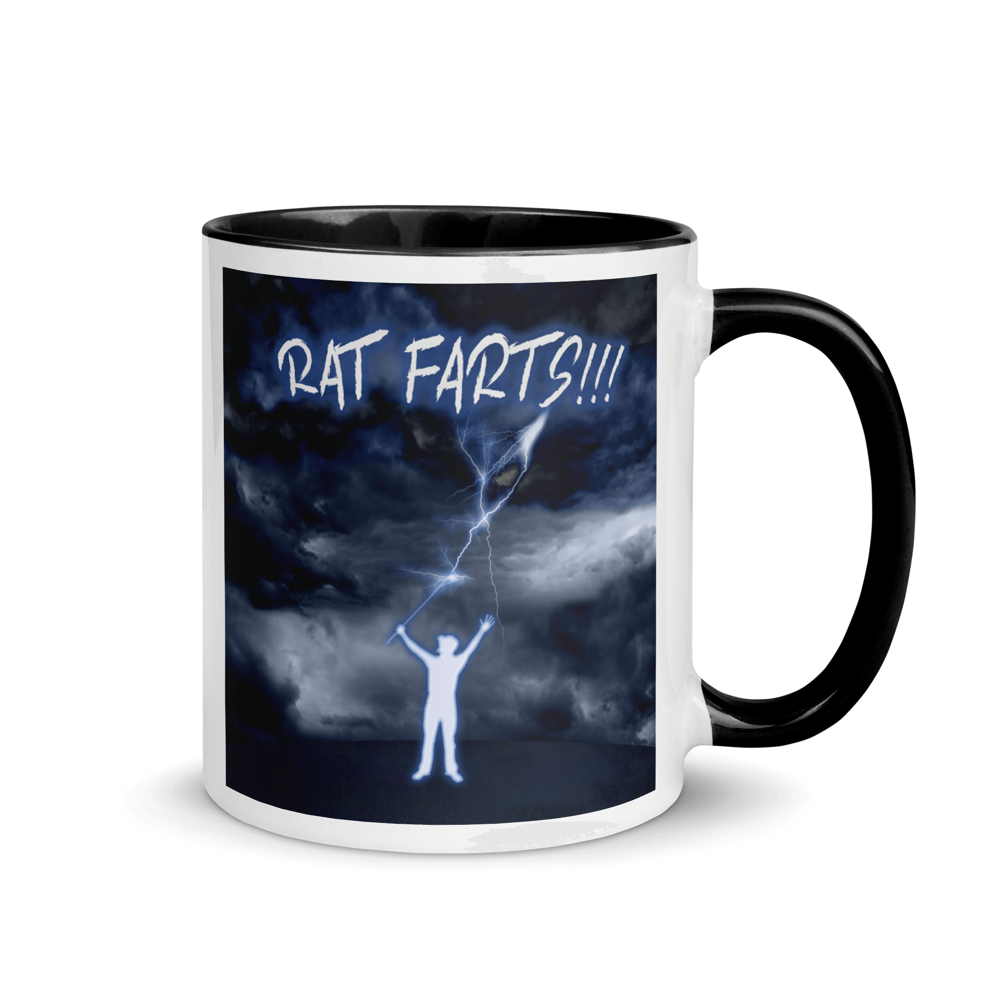 Rat Farts! Mug with Color Inside VAWDesigns