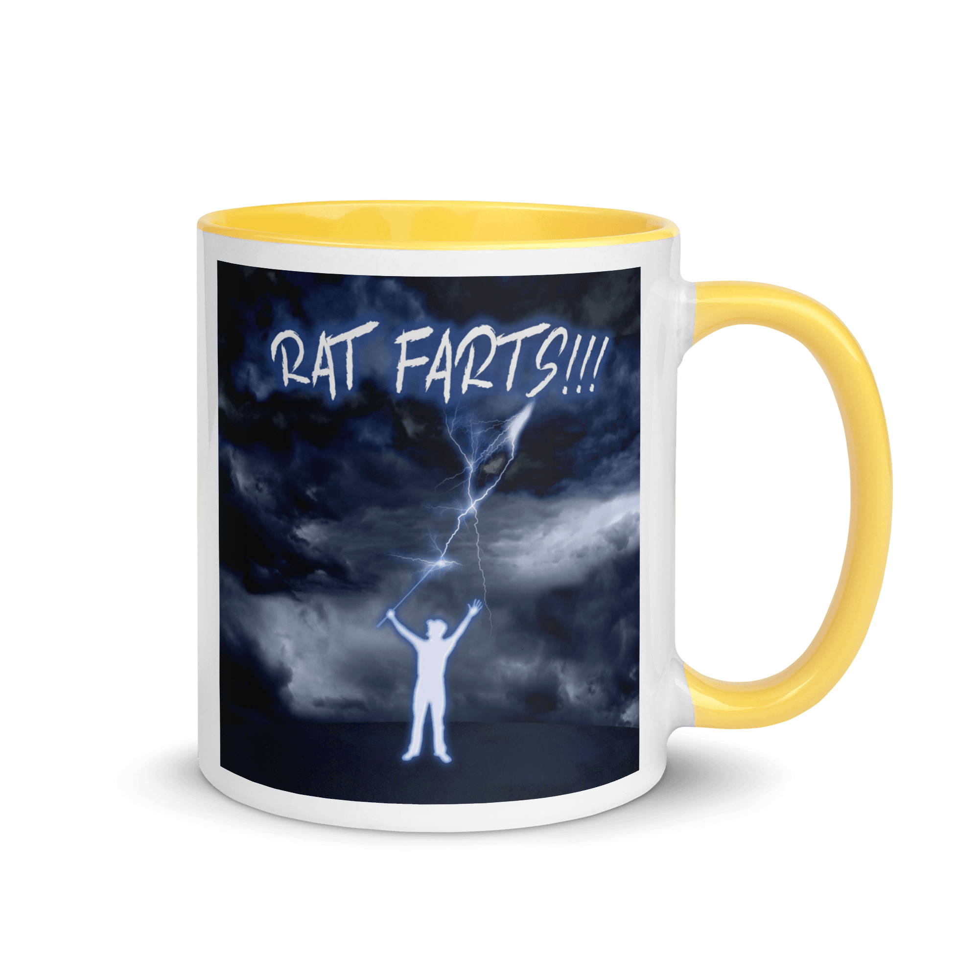 Rat Farts! Mug with Color Inside VAWDesigns